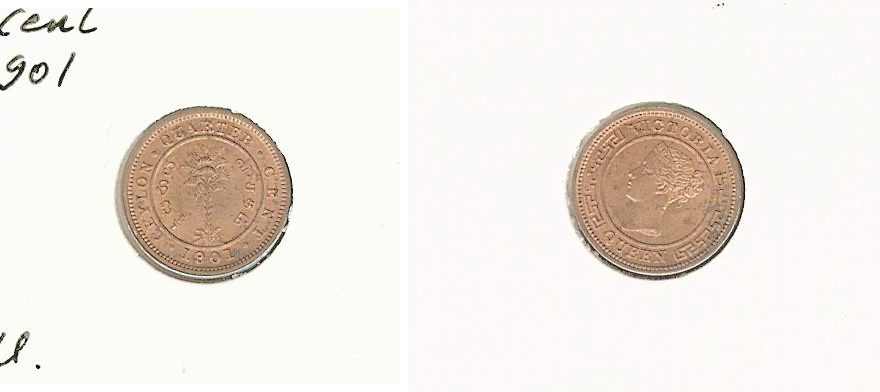Ceylon 1/4 cent 1901 BU